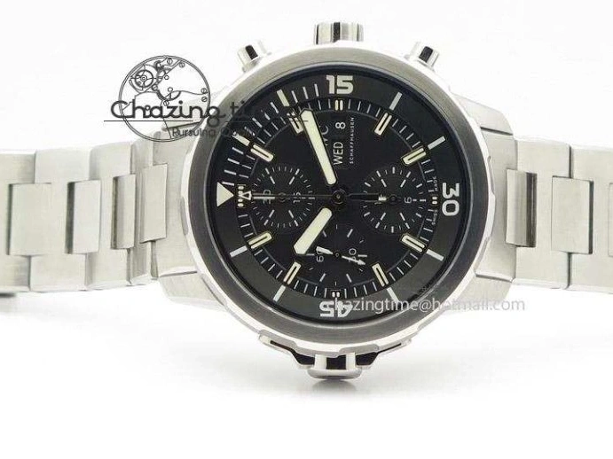 MIROTIME 0520 Classic Aquatimer Chrono IW376803 V6F 1:1 Best Edition Black Dial On SS Bracelet A 7361